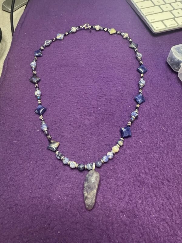 Sodalite and Lapis Lazuli Necklace – Wisdom, Calm & Intuition - Image 3