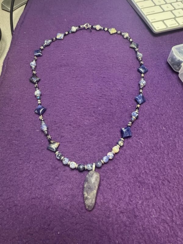 Sodalite and Lapis Lazuli Necklace – Wisdom, Calm & Intuition - Image 4